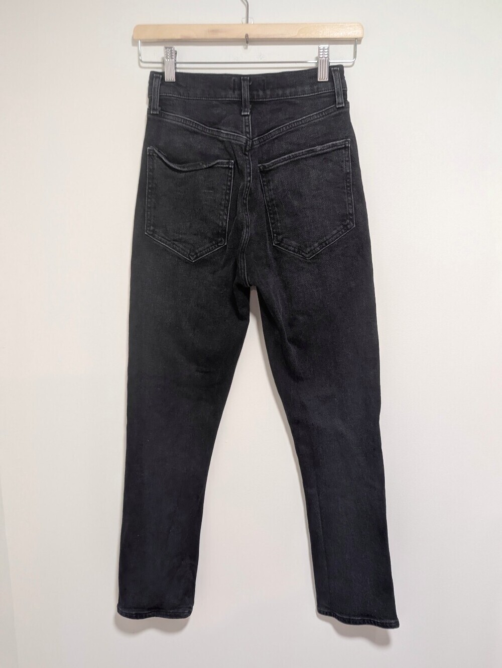 AGOLDE | Riley High Rise Straight Crop Jeans In Panoramic Washed Black - Picture 3 of 13